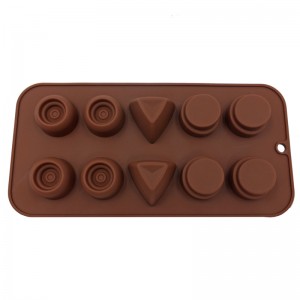 10 Cavități Mucegai cu ciocolată din silicon